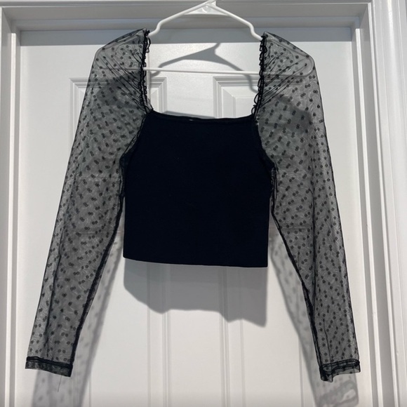 Petal & Pup Black mesh top (size SOLD OUT) - Picture 4 of 5